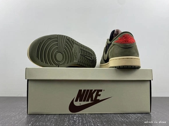 Rep TS x x Jordan Travis 1 OG Low AJ1 Air Scott DM7866- Original 3575 1027